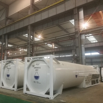 20ft 40ft T75 액체 산소 ISO 컨테이너 길이 6058 밀리미터